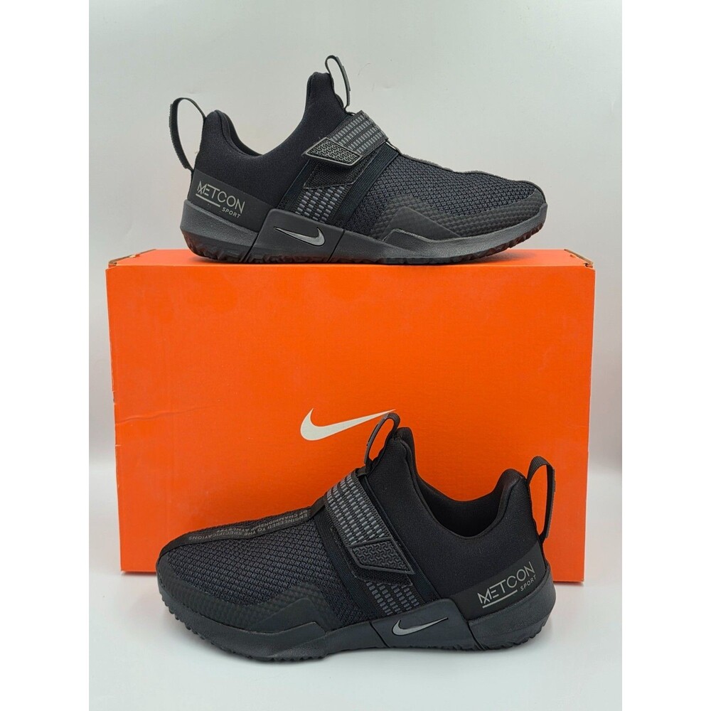 Nike Metcon Sport Black AQ7489 003 Mens 7 Womens 8.5 CrossFit Training Shoes